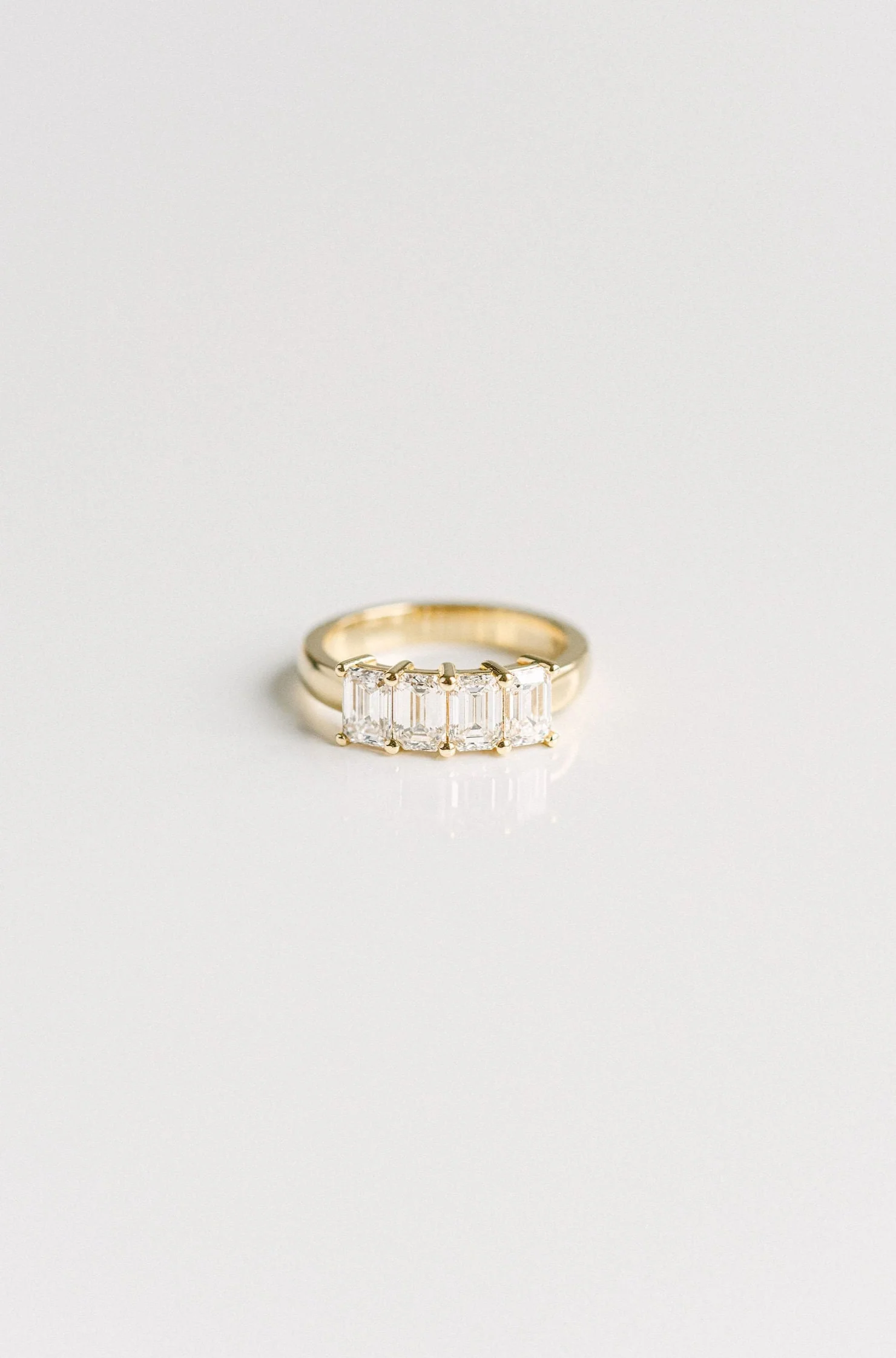 Emerald Cut Diamond Band - Image 3