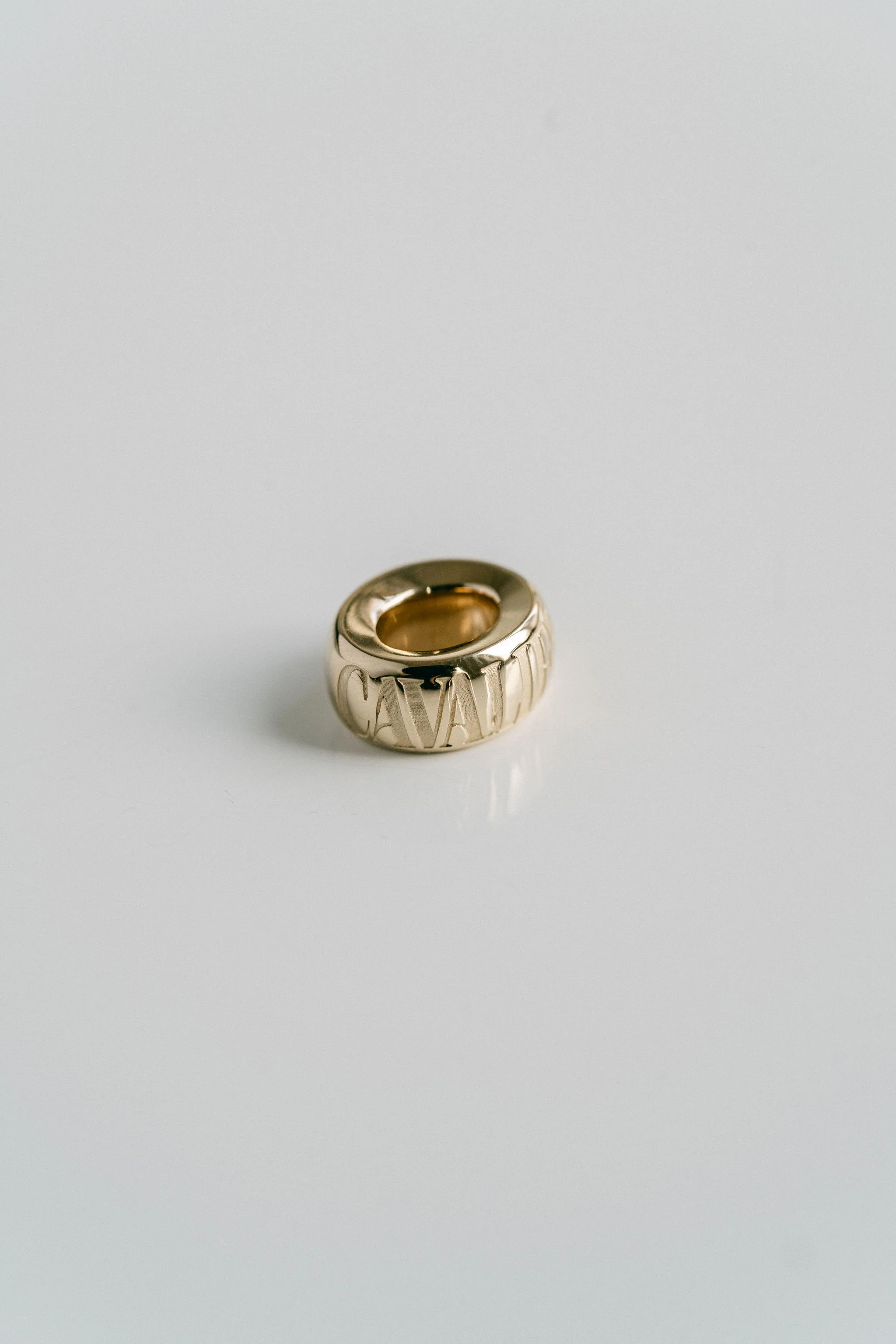 Cavalier Debossed Oval Torus Pendant - Image 3