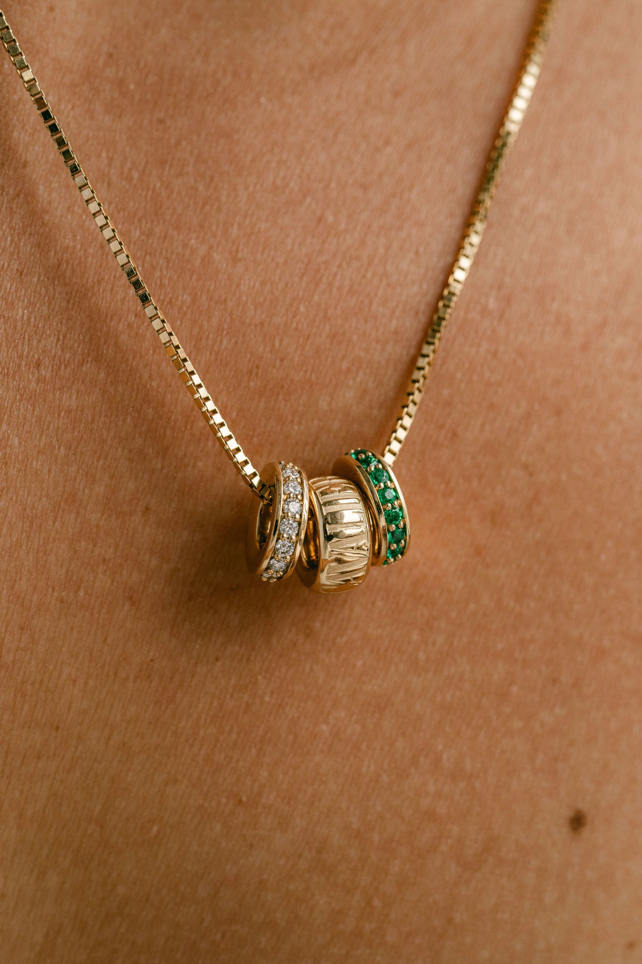 Cavalier Debossed Oval Torus Pendant - Image 7