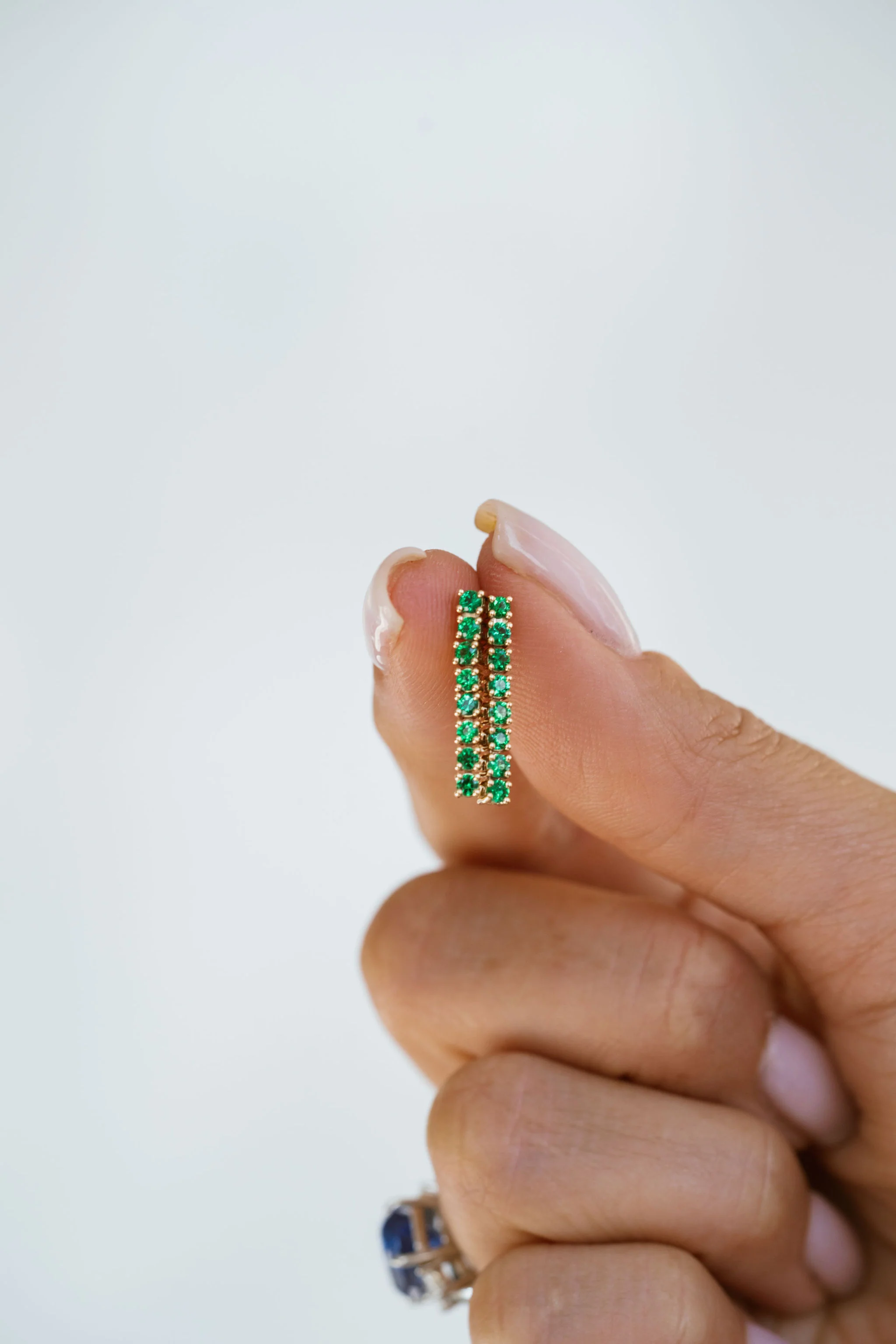 Emerald Courtside Earrings - Image 3