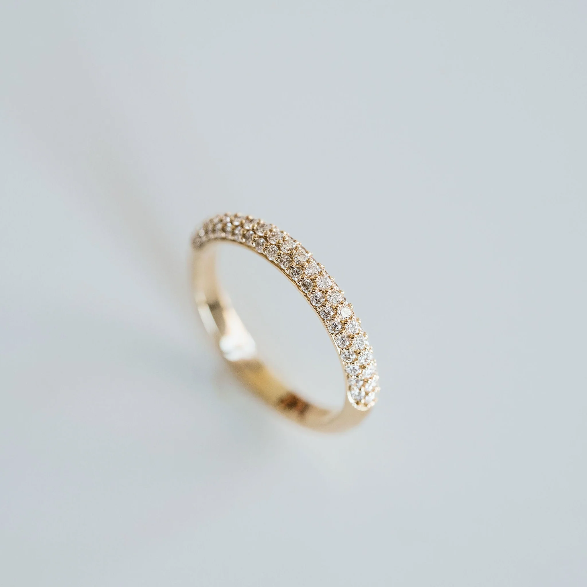 Domed Micropavè Band - Image 6
