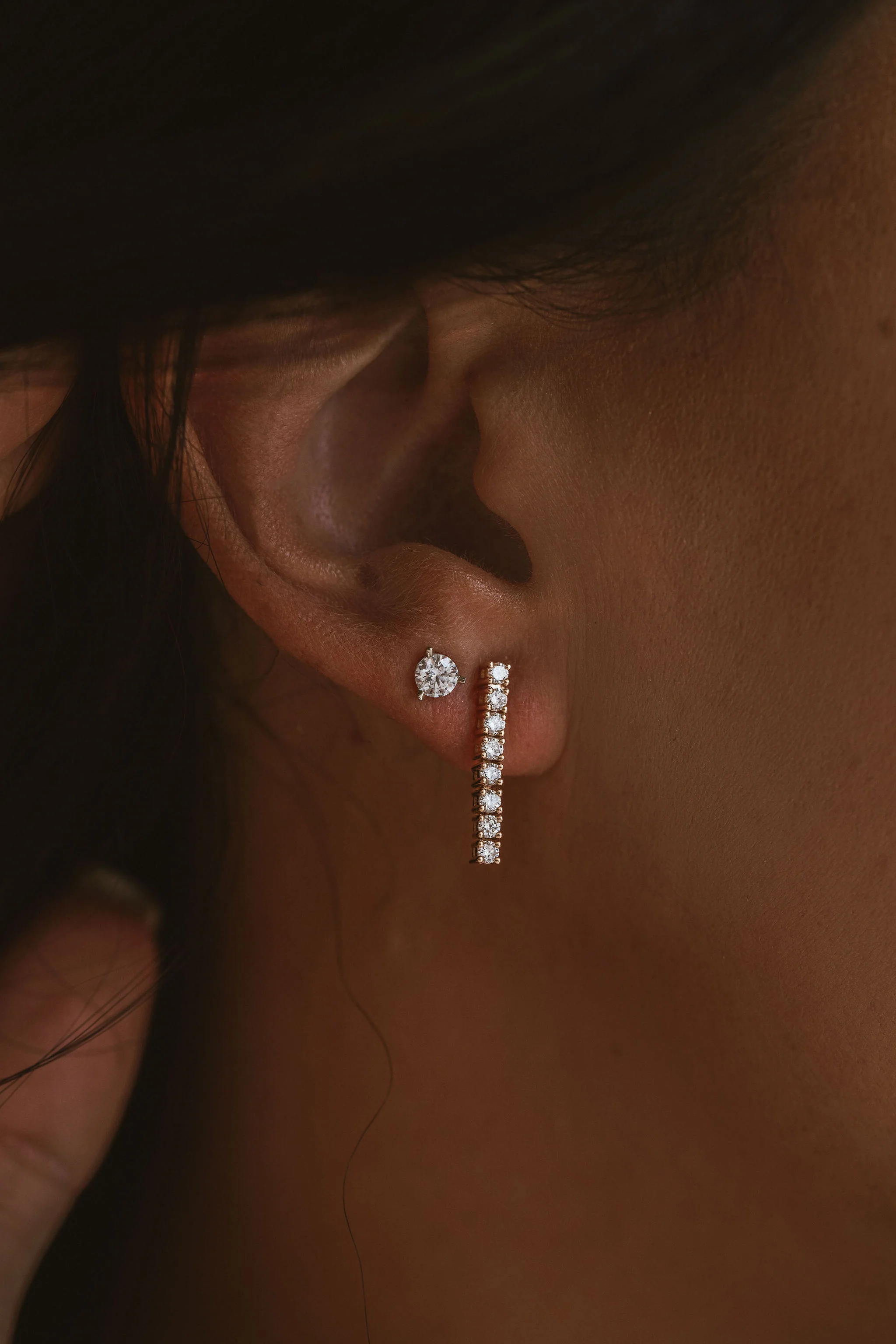 Diamond Courtside Earrings - Image 3
