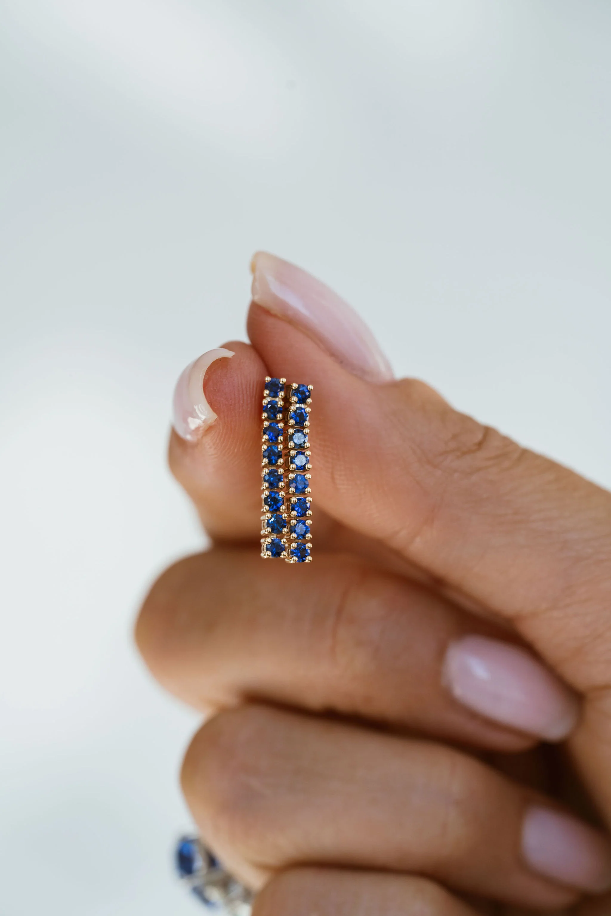 Sapphire Courtside Earrings - Image 3